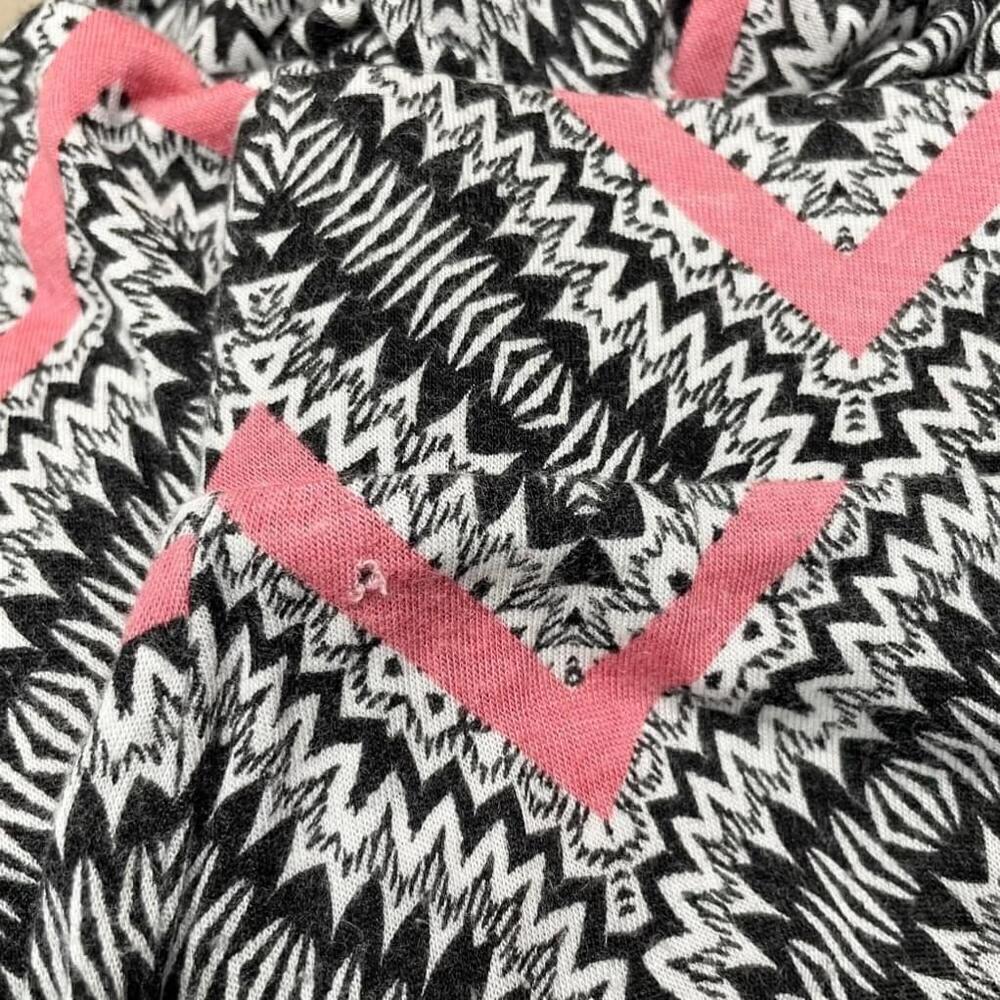 Mossimo Supply Co Palazzo Pants Medium Pink Black Chevron - Picture 7 of 9